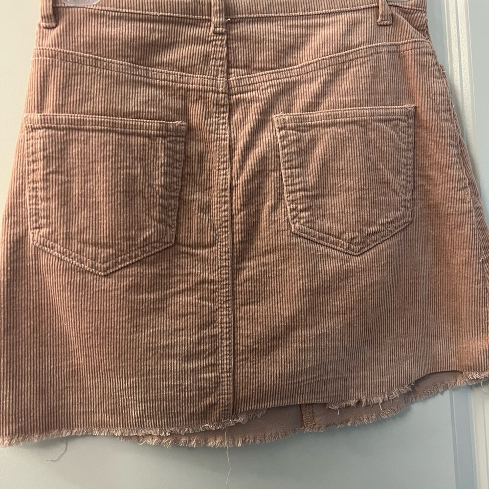 Pink corduroy skirt!
